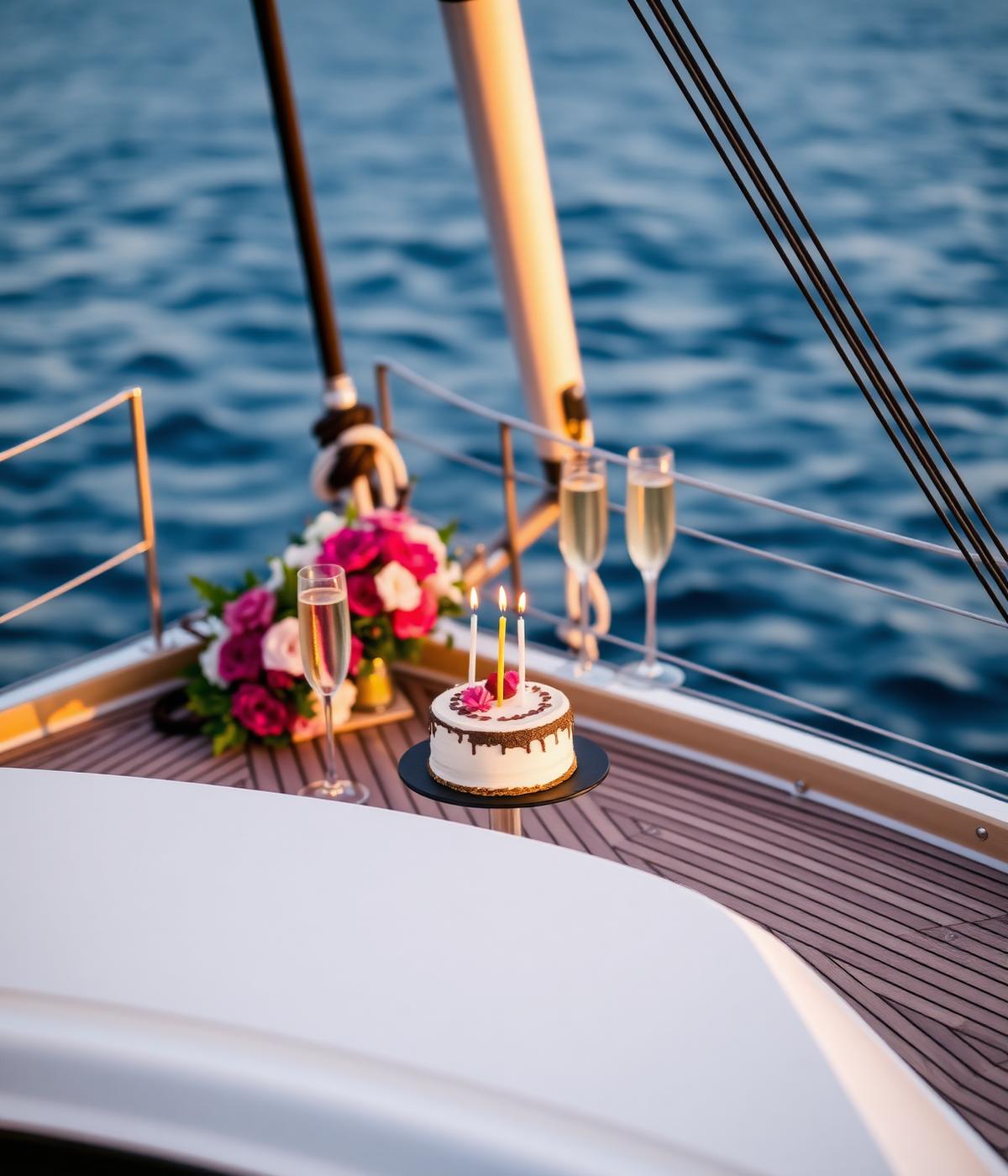 Birthday celebration on the water